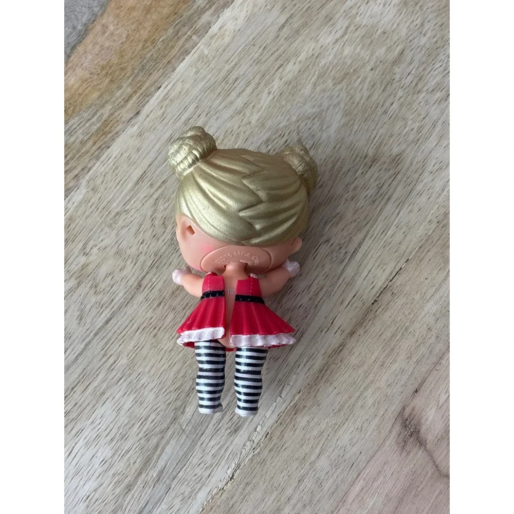 LOL Surprise Series 1 Center Stage Doll Gold Glitter Hair Red Tutu 3 Inch MGA